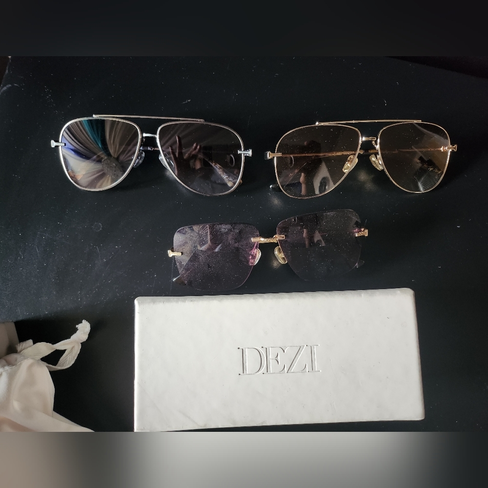 Dezi sunglasses-beige and pearl -smokeshow